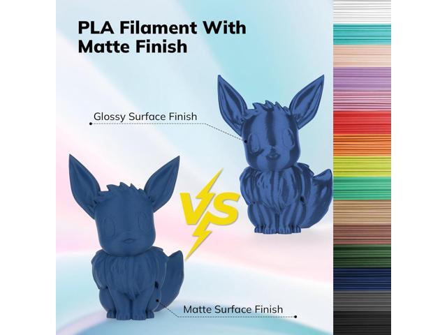 AMOLEN Matte PLA 3D Printer Filament, Navy Blue PLA Filament 1.75mm with Smooth Finish, 3D Printing Filament for Most FDM 3D Printers, Dimensional...