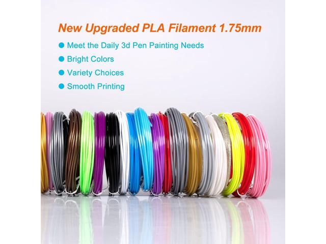 40 Colors PLA 3D Pen Filament Refills Compatible with SCRIB3D MYNT3D PIKA3D 3D Pen Most 1.75mm 3D Prining Pens NOT FIT 3Doodler Start Pen