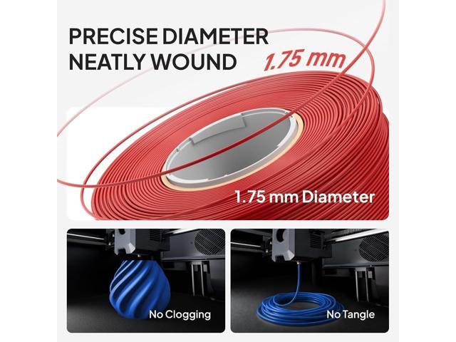 ELEGOO PLA Basic Filament with Reusable Spool Black 1KG, 1.75mm PLA 3D Printing Filament 2.2lbs High Dimensional Accuracy, Easy Installation...
