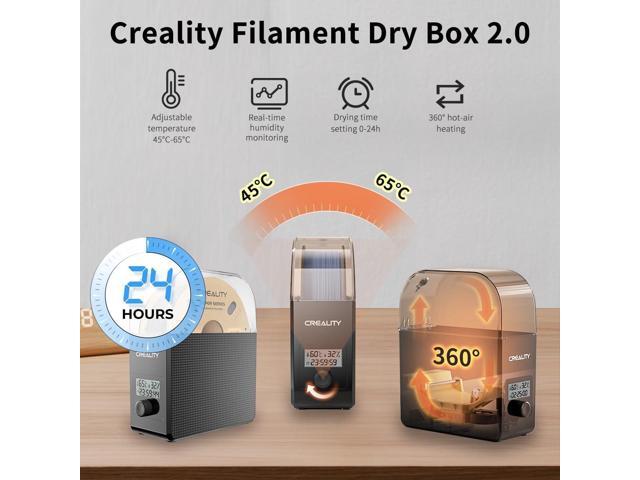 2025 New Creality Official Filament Dryer Box 2.0 with Fans-Christmas Gifts, Upgraded 1KG 3D Printer Material Dehydrator Keep Materials Dry During...