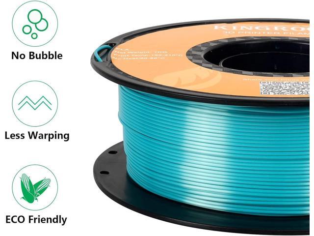 Kingroon Silk PLA Bundle 3D Printer Filament, Dimensional Accuracy +/- 0.03 mm, 10 kg Spool(22lbs), PLA Shiny Filament 1.75...