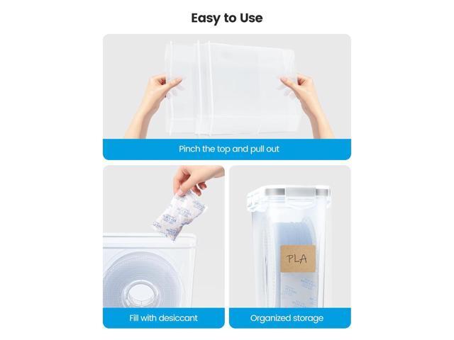 YOOPAI Filament Storage Box - 4 Pack Filaments Container for 3D Printing Filaments Sealing and Protection - Portable Filament Storage with...