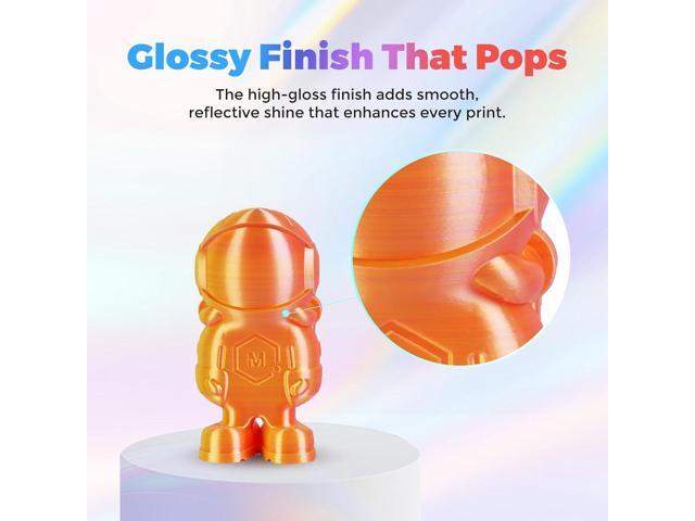 FLASHFORGE Silk Dual Color Filament, Pink and Yellow 2 in 1 Coextrusion Silk PLA Filament 1.75mm, 3D Printer Filament Color Change 1kg(2.2lbs)...