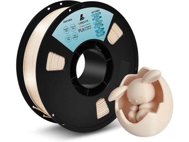 Lumizone PLA Filament 1.75mm Skin Beige 3D Printer Filament Dimensional Accuracy +/- 0.02mm, 1KG Spool(2.2lbs) Printing Filament Fit with Most FDM...