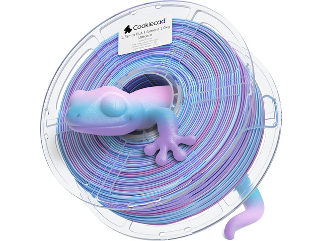 PLA Filament 1.75mm 1kg Rainbow Multicolor 3D Printer Filament - Unicorn PLA