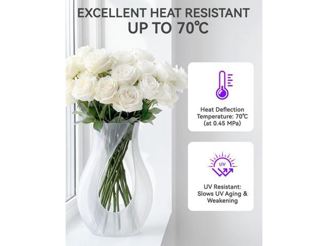PETG Clear 3D Printer Filament Bundle, Transparent PETG Printing Filament 1.75mm, Neatly Wound, Dimensional Accuracy +/- 0.02 mm, Fit Most FDM 3D...