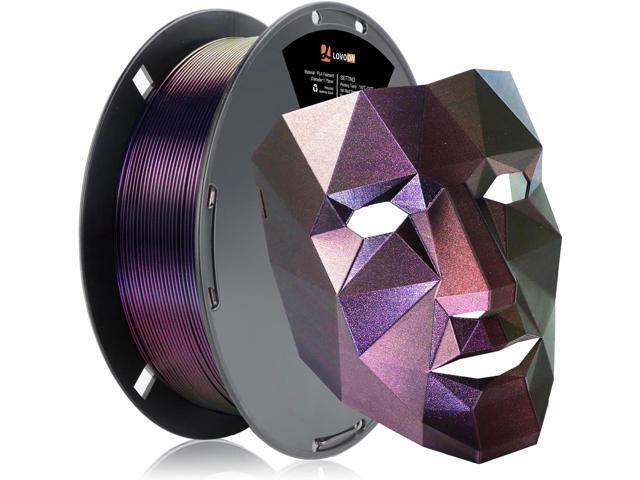 LOVOON 3D PLA Filament 1.75mm Sparkle Glitter, Burnt Titanium 3D Printer Filament, Sparkle in Sunlight Filament, Subtle Glitter Color Change,...