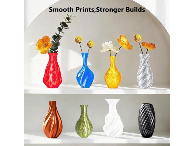 1.75mm Silk PLA 3D Printer Filament Bundle, 8 Silk Shiny Colors: Gold/Silver/Copper/Bronze/Black/White/Red/Blue, Each Spool 250g, 8 Spools, Total...