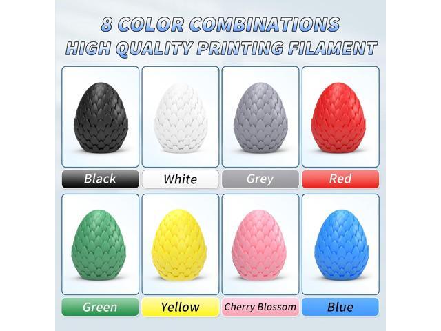 PINBALL PLA 3D Printer Filament 1.75mm Multi-Color Filament 3D Printing PLA Filament Dimensional Accuracy +/- 0.02mm Suitable for Most FDM 3D...