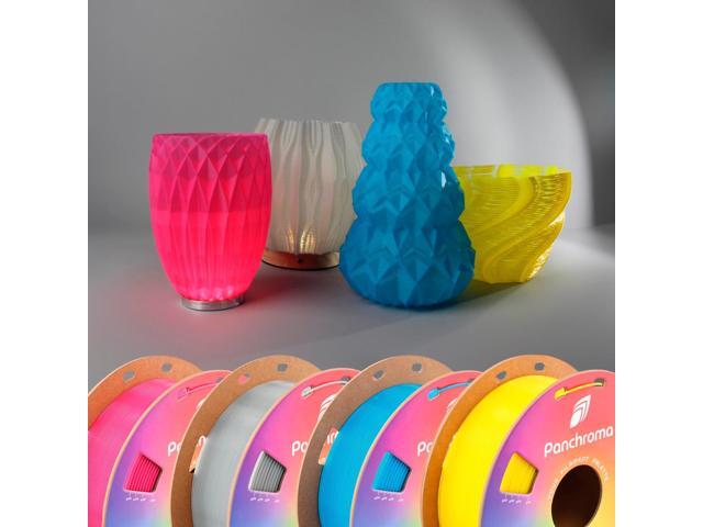 Polymaker Panchroma Translucent PLA Filament, Translucent Grey 1.75mm 3D Printing Filament, 3D Printer PLA Filament, Fit Most FDM 3D Printers, 1kg...