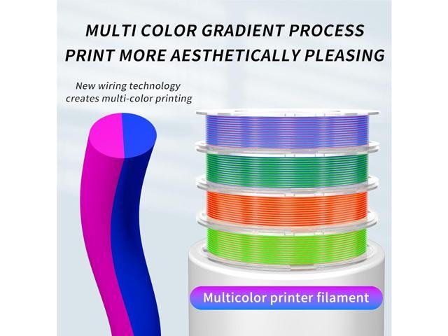 PINBALL Silk Rainbow PLA 3D Printer Filament 1.75mm Shiny Multi-Color Changing Filament 3D Printing PLA Filament Dimensional Accuracy +/- 0.02mm...