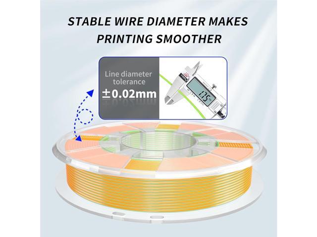 PINBALL Silk Rainbow PLA 3D Printer Filament 1.75mm Shiny Multi-Color Changing Filament 3D Printing PLA Filament Dimensional Accuracy +/- 0.02mm...