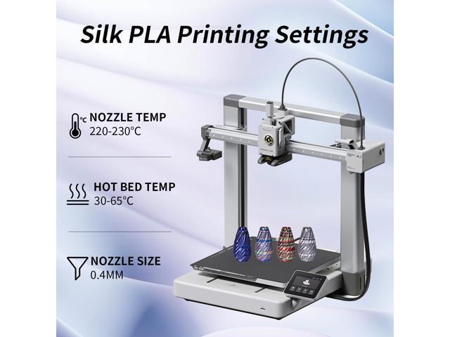 1.75mm Silk 3D Printing Filament Bundle, for Most of FDM Printer,Fast Color Change, (Rainbow S Series -...