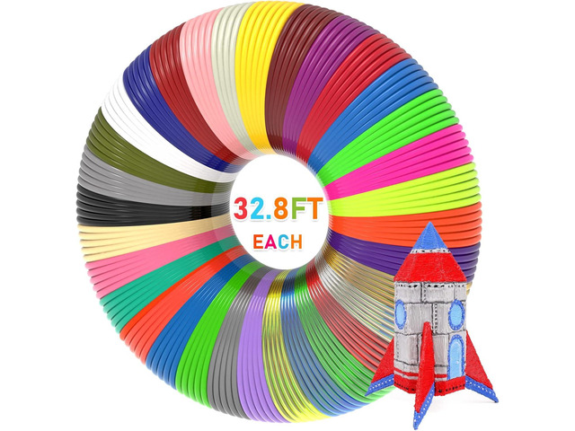 FIROS 3D Pen Filament Refills, 32 Colors 3D Pen PLA Filament, Each Color 32.8 Feet, Total 1050 feet 3D Printing Pen PLA Filament, Compatible with...