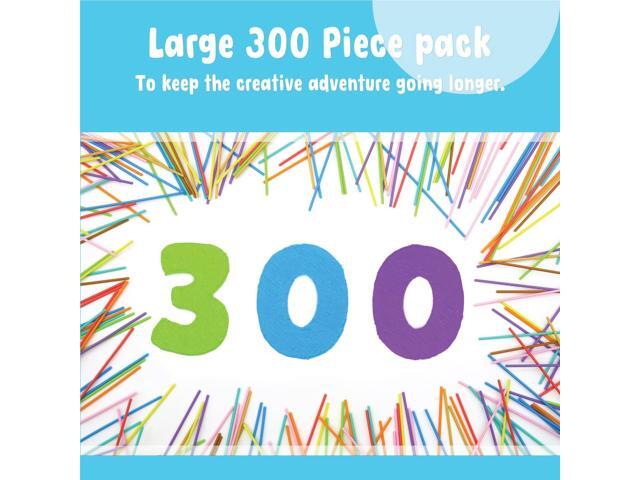 Toy Tree 300 Piece 3D Pen Refill Pack Compatible with The 3Doodler Start+ Only 10 Tropical Colors of Safe Low Temperature PCL Filament 2.5mm...
