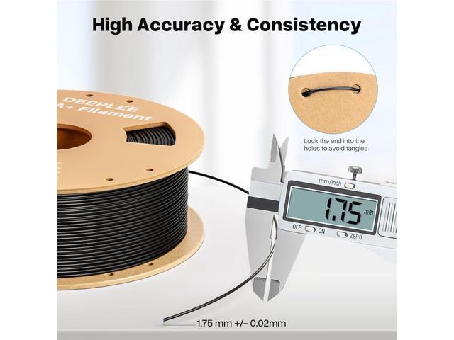 DEEPLEE PLA+ 1.75mm 3D Printer Filament, PLA Plus with Dimensional Accuracy +/- 0.02mm, Higher Strength and Toughness, Neatly Wound, No Clogging,...