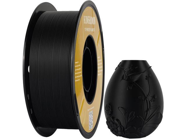 Kingroon Matte PLA Filament 1.75mm 3D Printer Filament Matte Filament 1kg Dimensional Accuracy +/- 0.02 mm (Matte Black)
