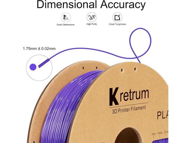 PLA Filament 1.75 mm 3D Printer Filaments Cardboard Spool Refills 1 kg Widely Compatible for Most FDM 3D Printers Fits ELEGOO Anycubic FlashForge...