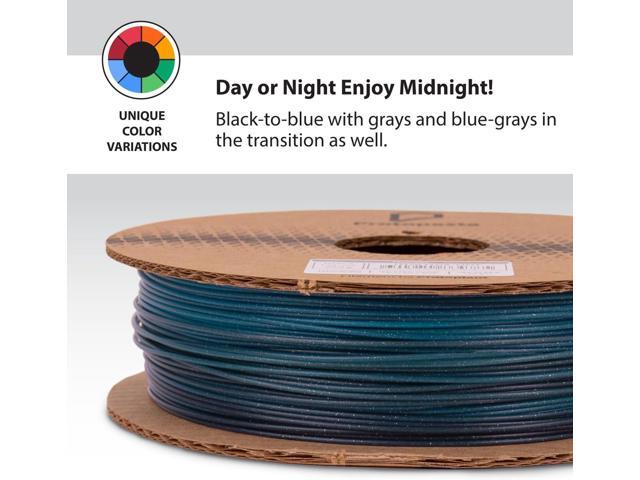 Protopasta Midnight HT PLA 3D Printer Filament 1.75mm 500g Multicolor Translucent Transition Glitter Filament; 3D Printing Filament on Recyclable...