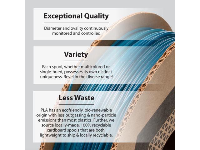 Protopasta Midnight HT PLA 3D Printer Filament 1.75mm 500g Multicolor Translucent Transition Glitter Filament; 3D Printing Filament on Recyclable...
