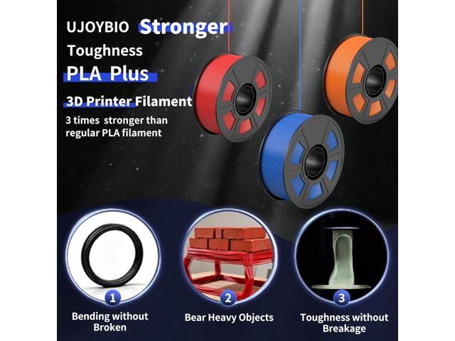 Hyper PLA+ 3D Printer Filament, High Toughness PLA Plus 3D Printing Filament 1.75mm, Enhanced Strength, Compatible with Bambu Lab & Most FDM 3D...