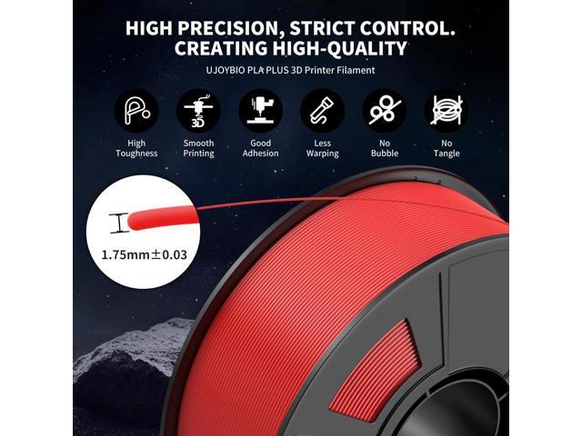 Hyper PLA+ 3D Printer Filament, High Toughness PLA Plus 3D Printing Filament 1.75mm, Enhanced Strength, Compatible with Bambu Lab & Most FDM 3D...
