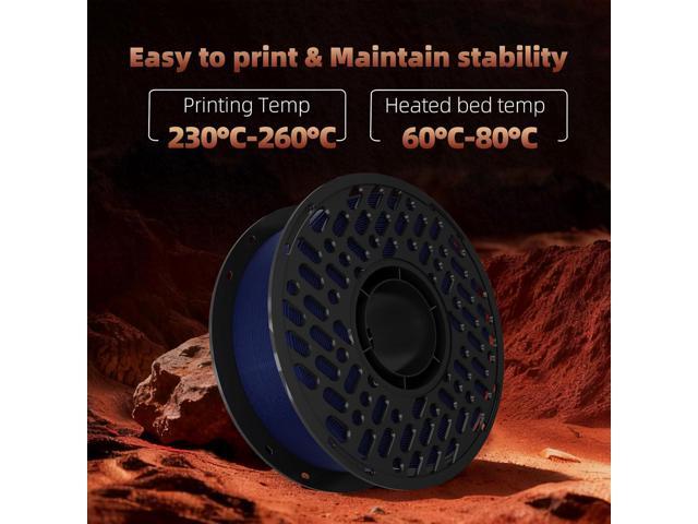 Carbon Fiber PETG Filament 1.75mm 1kg Blue - High Precision (±0.02mm) & High-Strength PETG-CF Filament, einforced Strength Lightweight - Easy Print...