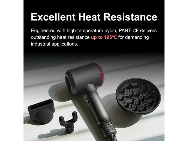 Nylon Carbon Fiber Filament 1.75mm, PAHT-CF Filament, High Temprature Resistant & Low Moisture Absorption for Engineering Parts, 500g,Black,...