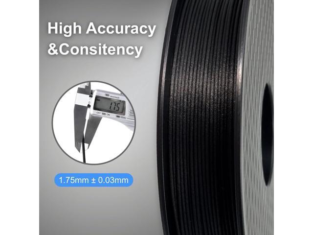 Nylon Carbon Fiber Filament 1.75mm, PAHT-CF Filament, High Temprature Resistant & Low Moisture Absorption for Engineering Parts, 500g,Black,...