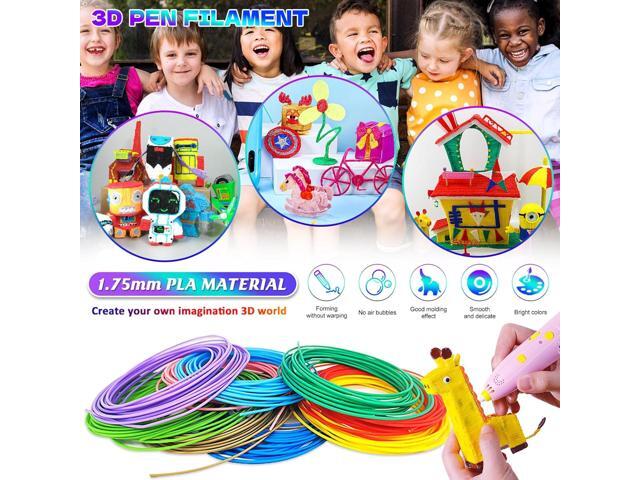 35 Colors 3D Pen PLA Filament Refills, 16.4 ft per Color Total 574 ft1.75 mm PLA Filament, Compatible with MYNT3D / SCRIB3D Printing Pen, Not...