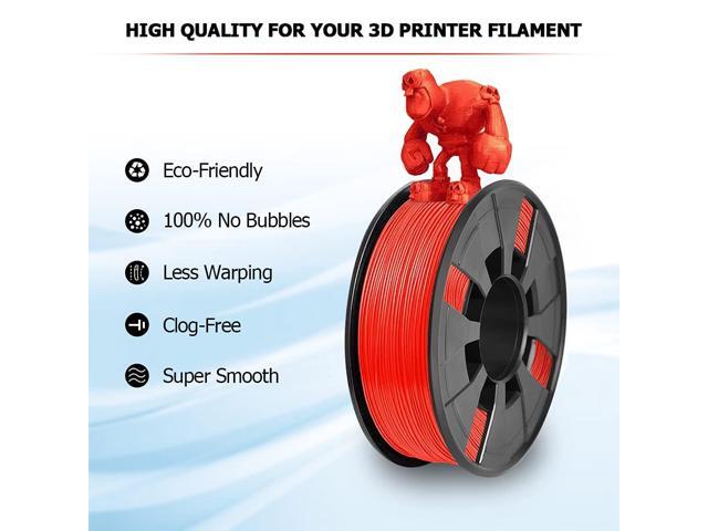 8 Pack PLA 3D Printer Filament, 1.75mm PLA 3D Printing Filament in Total 2KG, 8 Colors Dimensional Accuracy +/- 0.03 mm Widely Compatible for 3D...