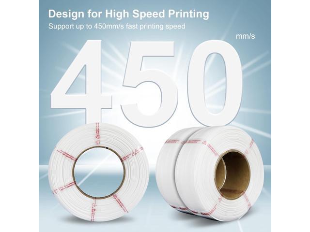 Standard PLA Refilament 1.75mm, 1kg 3D Printer Refill for Reusable Spools(2.2lbs), Dimensional Accuracy +/- 0.02mm, Fit Most FDM Printer (Blue, 1000g)
