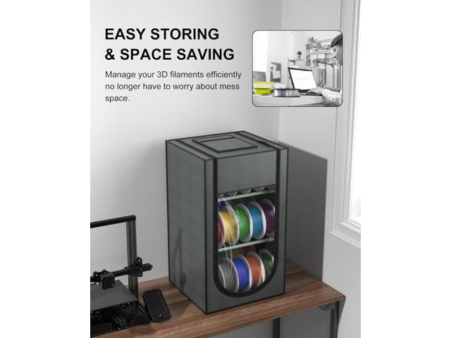 3D Printer Filament Storage Box, 30-Roll 3D Printer Filament Storage, Hard Fiber and Oxford Cloth Material, Water-Proof and dust-Proof for...