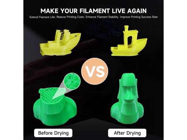 GratKit 3D Filament Dryer Box Firefly V2.0, Tuya App Controlled Smart Filament Dryer, Up to 705015 Fan Included, Compatible with Most 3D Printing...