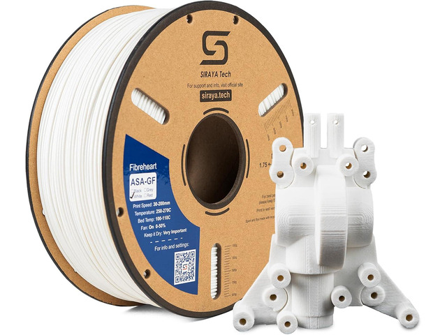 Siraya Tech Fibreheart ASA-GF 3D Printer Filament, 10% Glass Fiber Reinforced, Superior Weather & UV Resistance, High Strength & Thermal Stability...