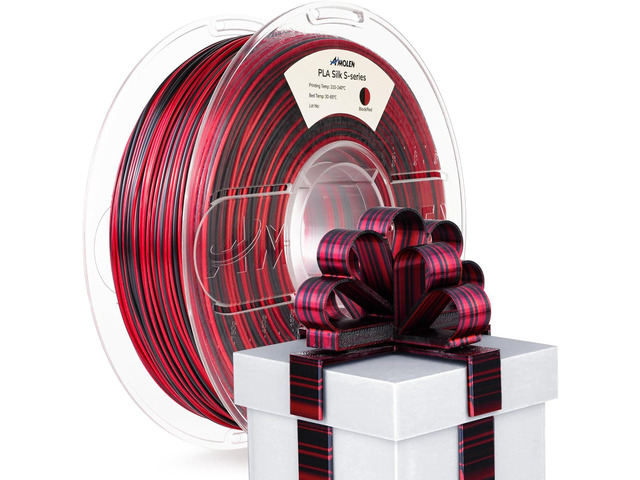 AMOLEN Silk PLA 3D Printer Filament, Shiny Multicolor Rainbow PLA Filament 1.75mm, Fast Color Change PLA 3D Printing Filament for Most FDM 3D...