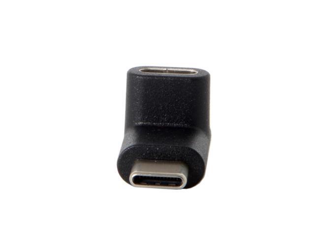 CYDZ Reversible 90 Degree Up or Down Angled USB 3.1 Type-C Male to Female Extension Adapter for Laptop & Phone