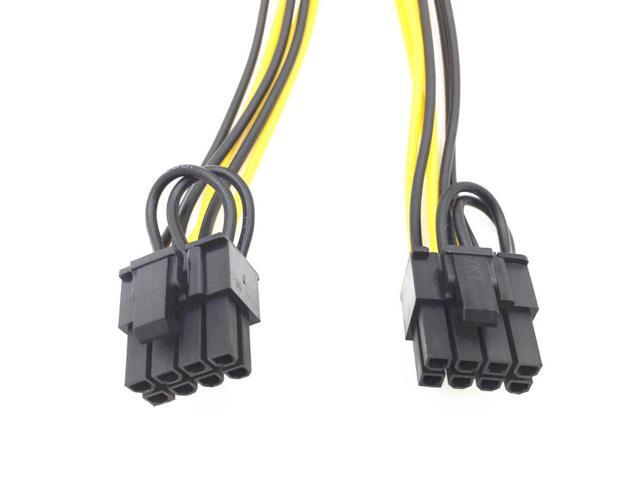 5PCS PCI-E 6-pin To Dual 6+2-pin (6-pin/8-pin) Power Splitter Cable Graphics Card PCIE PCI Express 6Pin To Dual 8Pin Power Cable