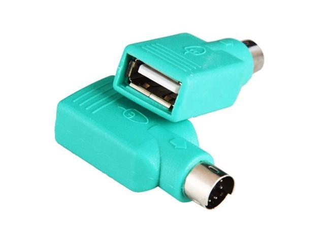 2Pieces for Ps2 Male to USB A Female Converter Adapter for Laptop Mouse Keyboard