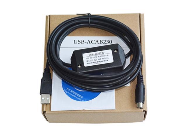 USB-ACAB230 for Delta PLC Programming Cable For USB-DVP EX EH EC SE SV SS Series Cable USB-ACAB230
