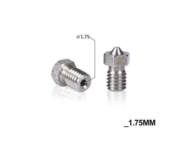 3D Printer Parts V6 V5 Nozzle Stainless Steel Nozzle M6 Screw Thearded 0.25mm/0.4mm/0.8mm for 1.75/3.0 J-head hotend Extruder