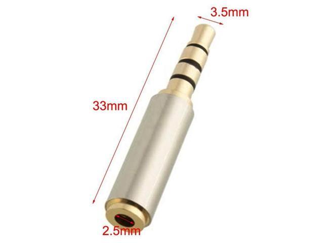 Metal Alloy 3.5mm Male to 2.5mm Female Audio Conversion Connector 3.5mm To 2.5mm Adapter Converter Stereo Audio Headphone Jack