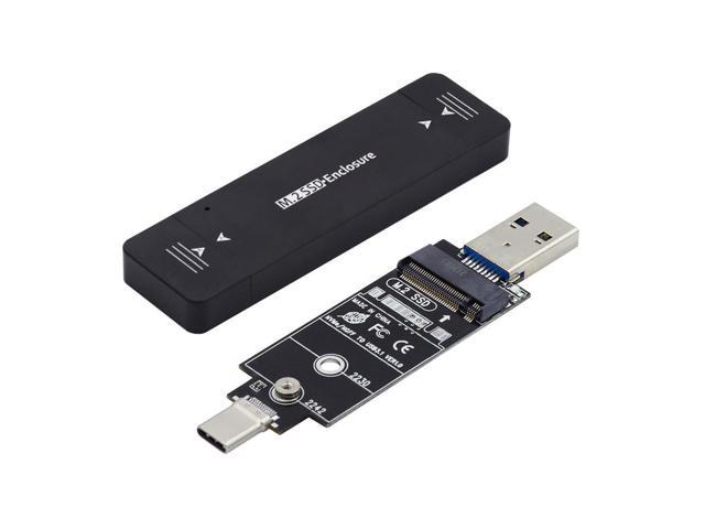 To NVME M-key M.2 NGFF SATA SSD PCBA Case 2230/2242mm Adapter Combo Type-C & USB3.0 RTL9210B Chipset