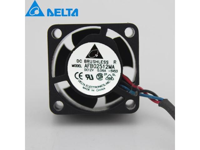 AFB02512MA 2510 25mm 25*25*10mm DC 12V 0.06A Dual ball 3-P axial mini micro cooling fan for delta