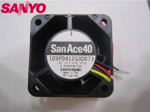1pcs 109P0412G3D073 12V 0.31A 40mm 3Wire 1U dc axial case Cooling Fan 4028 40*40*28mm
