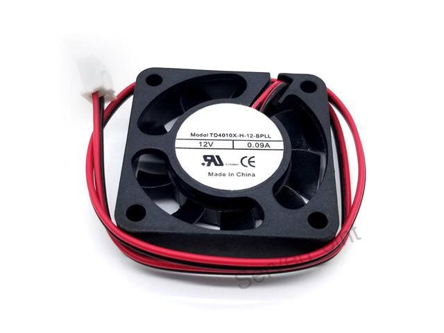 authentic for TD4010X-H-12-BPLL DC 12V 0.09A 1.08W 6500RPM 4010 4cm 40*40*10mm 2 Wires Speed measurement Fan