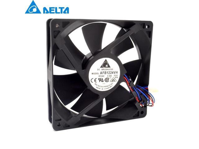 AFB1224VH-FOO 12cm 120mm 24V 0.35A 12025 high-end dual ball bearing cooling fan drive for DELTA 120*120*25mm