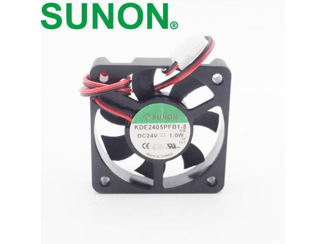 1pcs 50mm 5010 24 v 1.0 W KDE2405PFB1-8 2 line cooling fan for SUNON