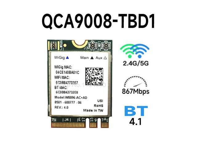 Atheros QCA9008-TBD1 Wireless AC + AD Bluetooth 4.1 WIFI Module 2.4G / 5G Dual Band WIFI Card 867Mbps QCA9008 WIFI CARD