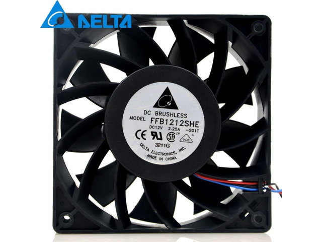 1pcs FFB1212SHE 12038 120*120*38mm 120mm 12V 2.25A cooling fan for delta
